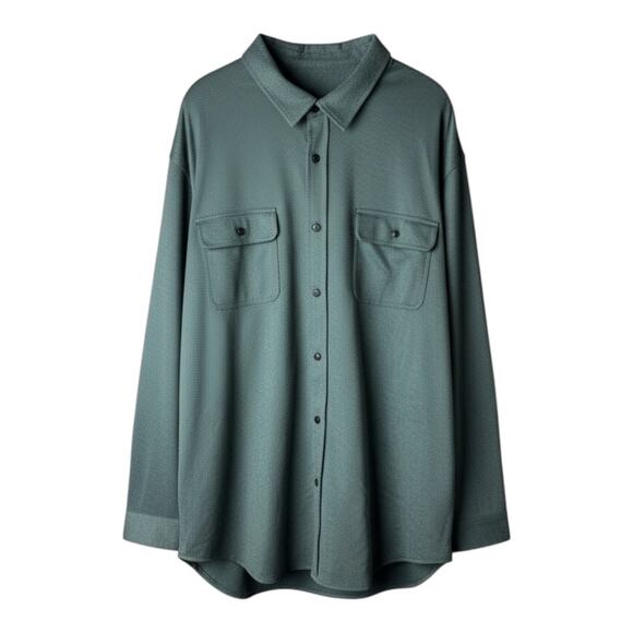 Men's Big & Tall Comfort Soft Shirt - Goodfellow & Co™ - Green - 3XLT - Picture 1 of 1